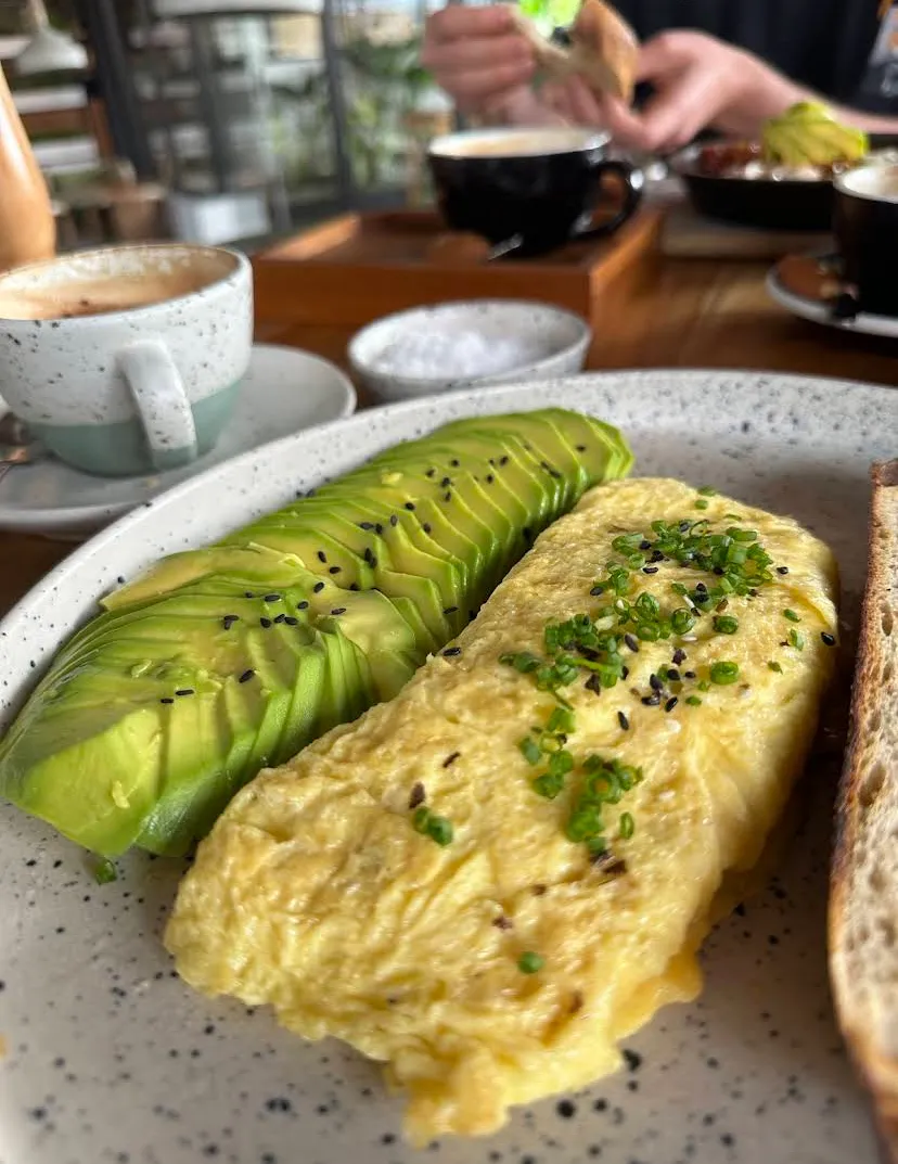 Avocado Scrambled egg at The avocado factory